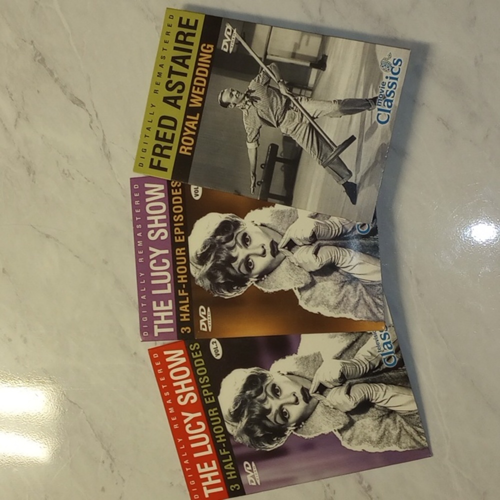 3 Classic DVDs The Lucy Show & Royal Wedding With Fred Astaire